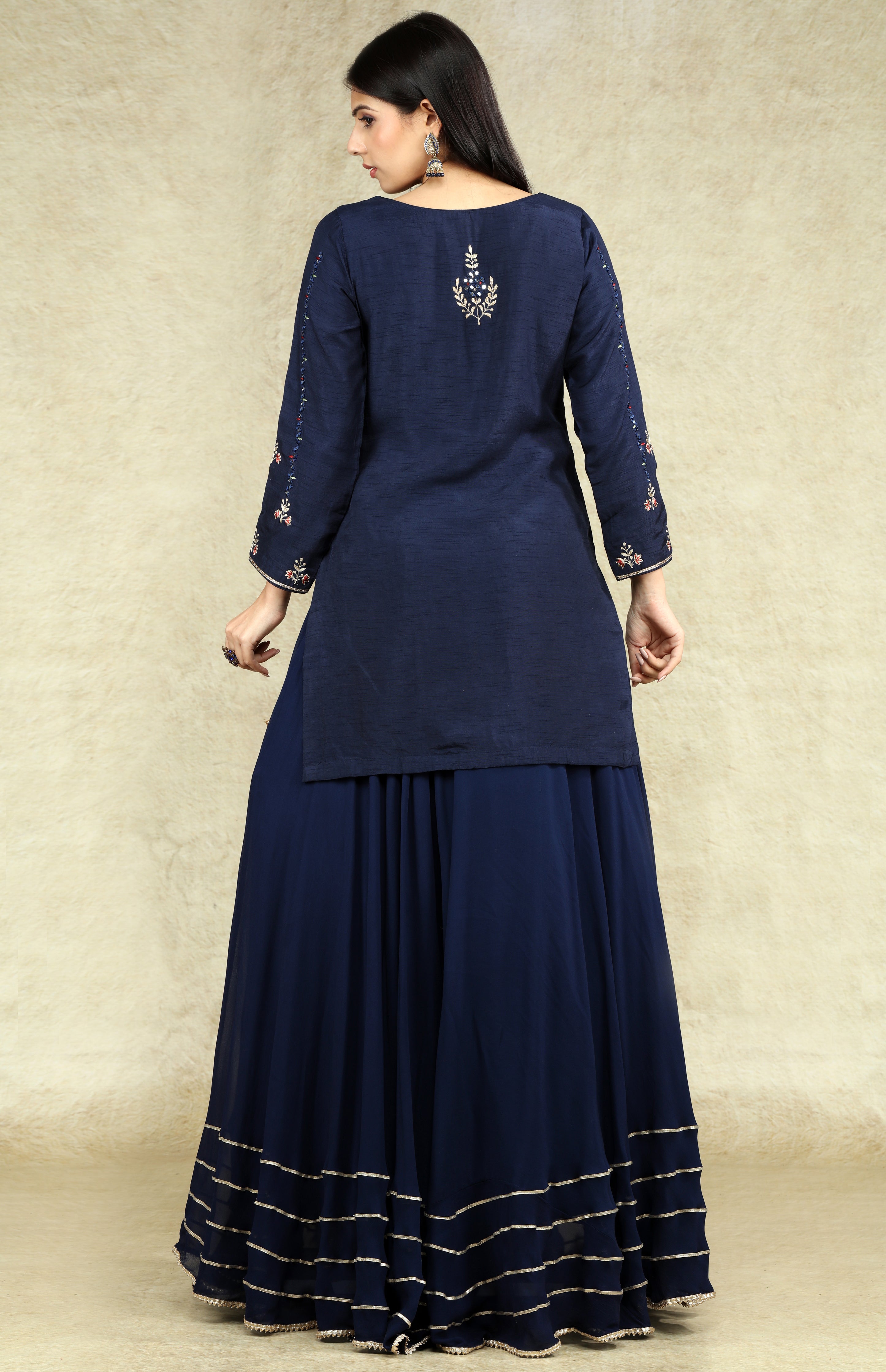 Navy blue lacha best sale