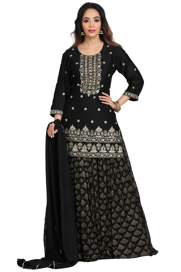 Black Lacha Suit Set