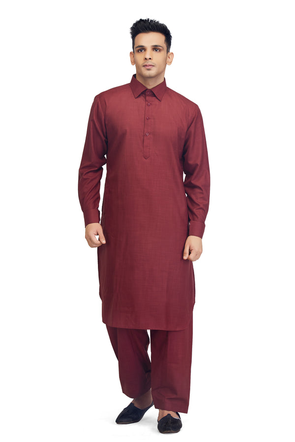 Maroon Pathani Set