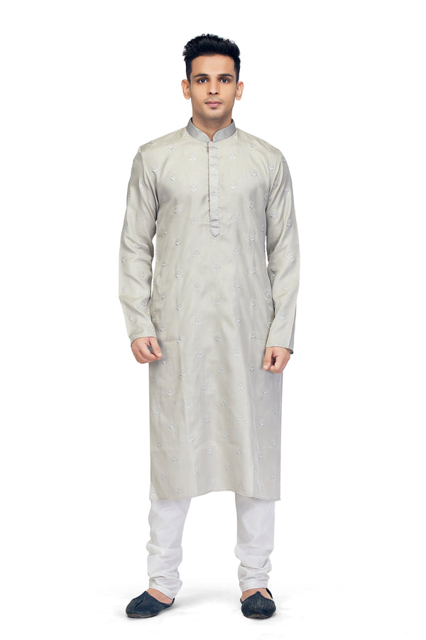 Light Grey Kurta Set