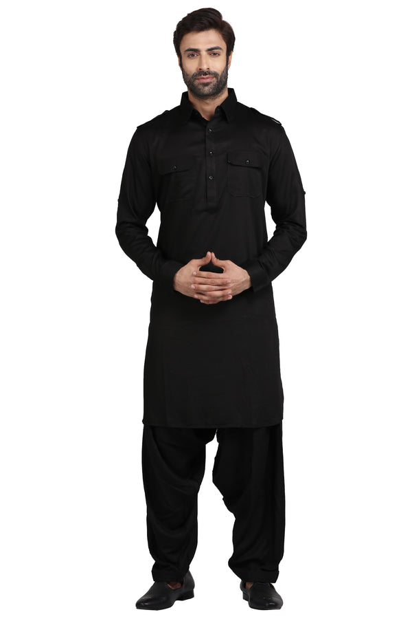 Black Pathani Set